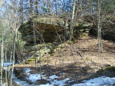 Rock Outcrop along Cut-Off Trail